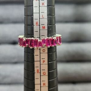 1. 925 Sterling Silver Ruby Ring